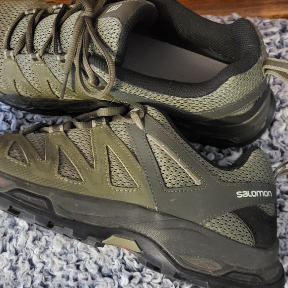 Salomon Pro Olive Hiking Trail Shoes men's sz 10 - Picture 11 of 14